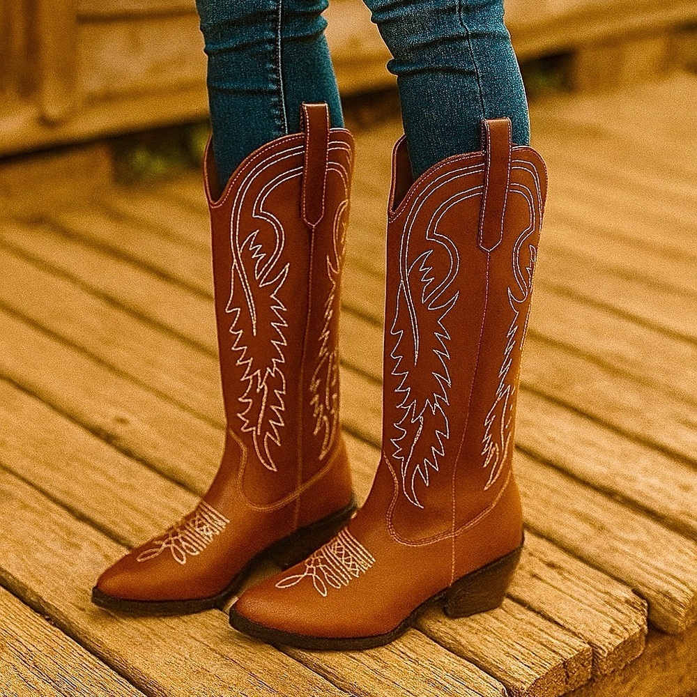 - 🆕 👢Cowboy Boots vegan leather 6